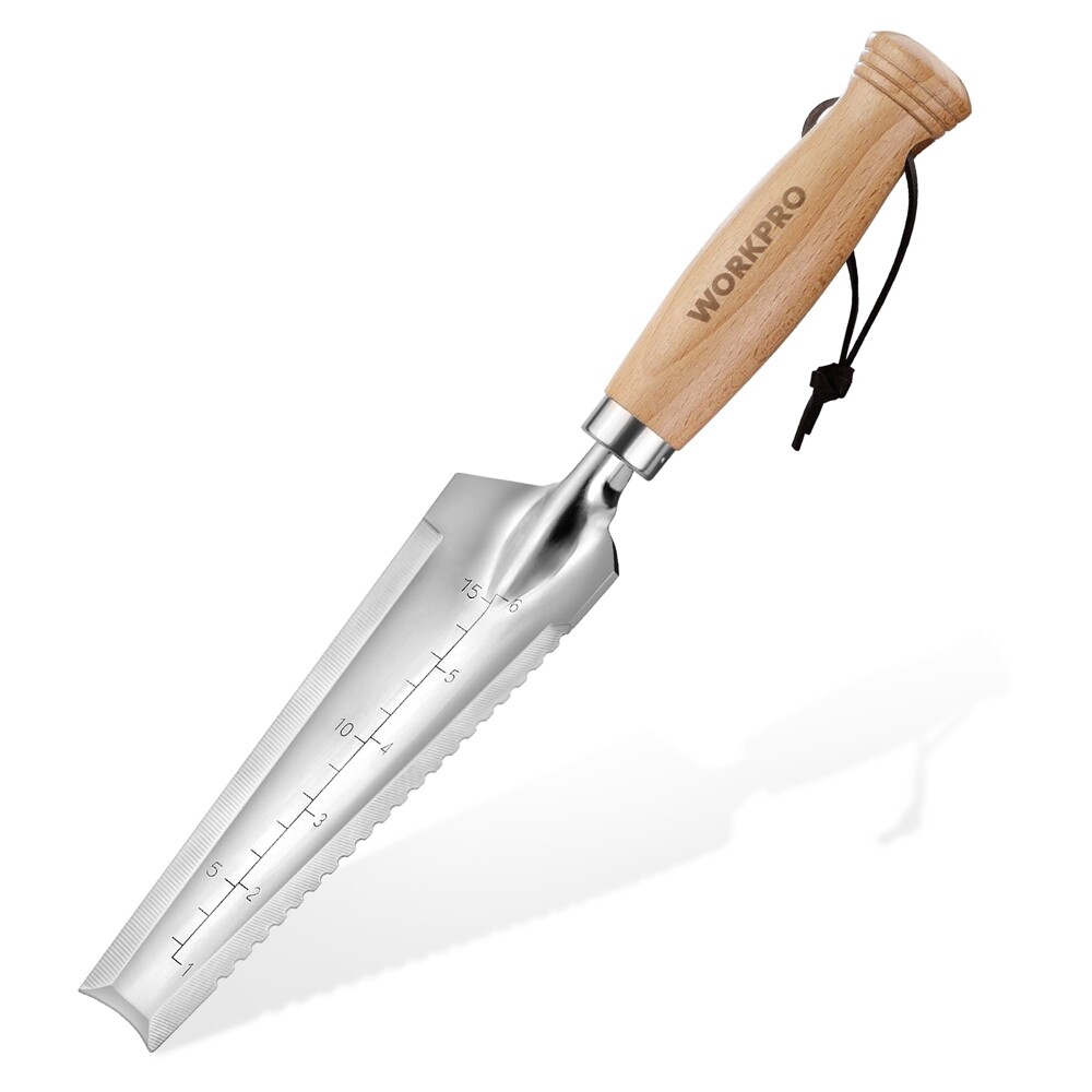 WORKPRO 12.5" Weeder Puller Tool 4-in-1 Garden Trowel Hori Hori Garden Knife NEW