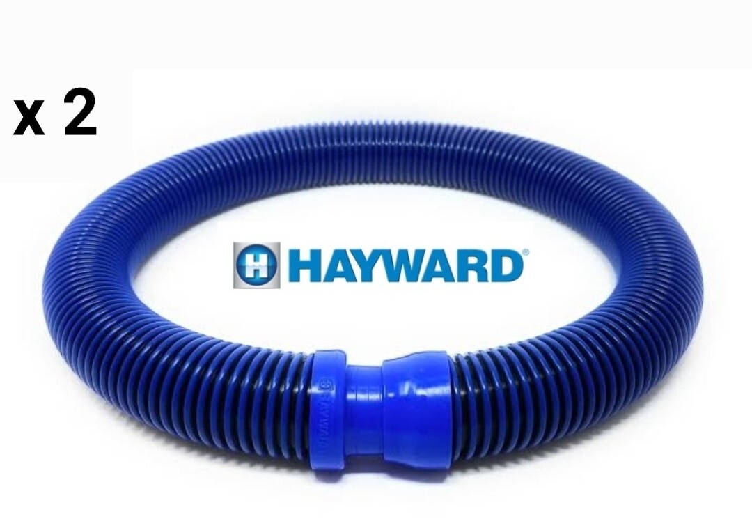 2 x Hose 1m - Genuine Hayward Navigator V-Flex / PoolVac V-Flex Blue & Black gallery