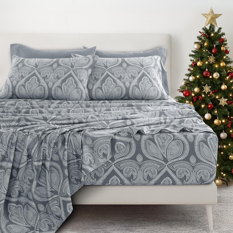 Lux Decor Full Size Bed Sheets Set, 6-Pc Cooling Bed Set, Breathable Hotel Style gallery