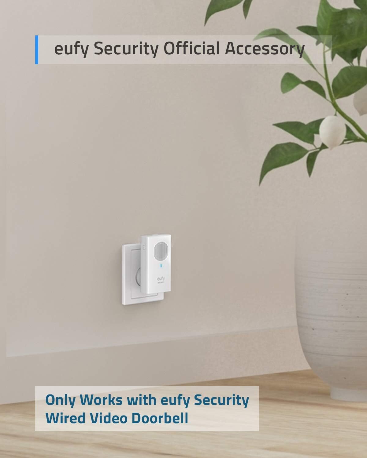eufy Security Add-on Chime for Video Doorbell (Wired) Adjustable Volume| Refurb gallery