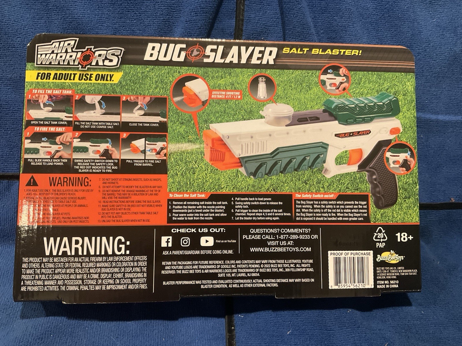 Bug Slayer Salt Blaster Bug Killer Fly Stopper Pistol Gun with Safety gallery