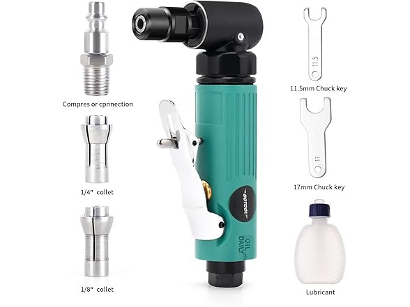 DOTOOL Air Right Angle die Grinder 1/4''Air Die Grinder 22000 RPM 90 Degree gallery