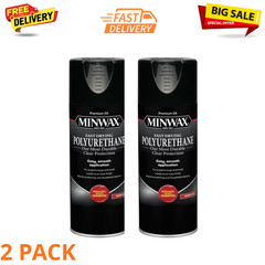 Fast-Drying Polyurethane Spray, Gloss, Clear 11.5 oz – Durable Protection, 2PACK