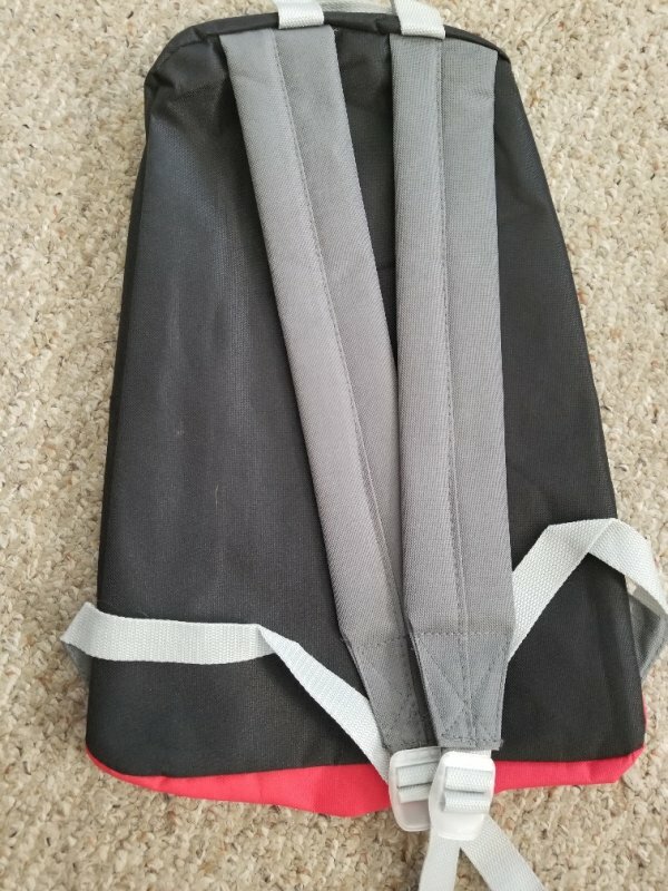 NWT Red and Black WEXFORD Basic Backpack Padded Straps 3