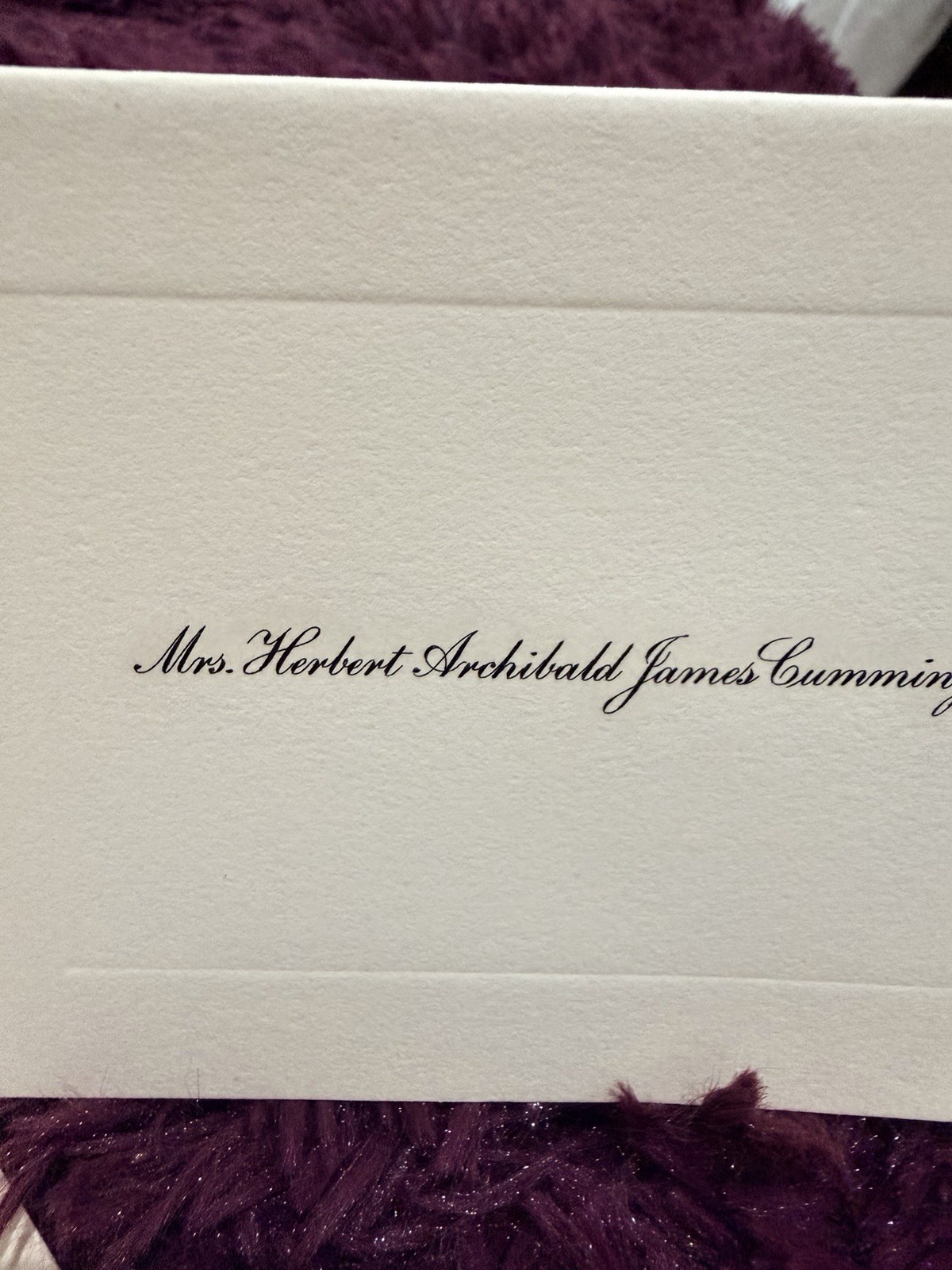 White Flat Personalized Notecards with Printed Name, Solid/Plain, Envelopes gallery