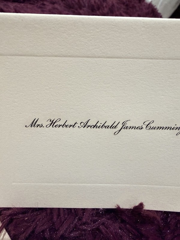 White Flat Personalized Notecards with Printed Name, Solid/Plain, Envelopes gallery