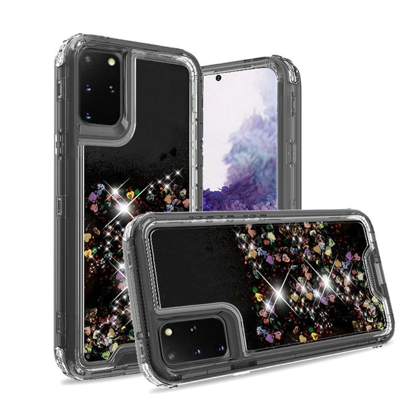 GSA Liquid Glitter Hybrid Case for Samsung S20 Ultra – Black
