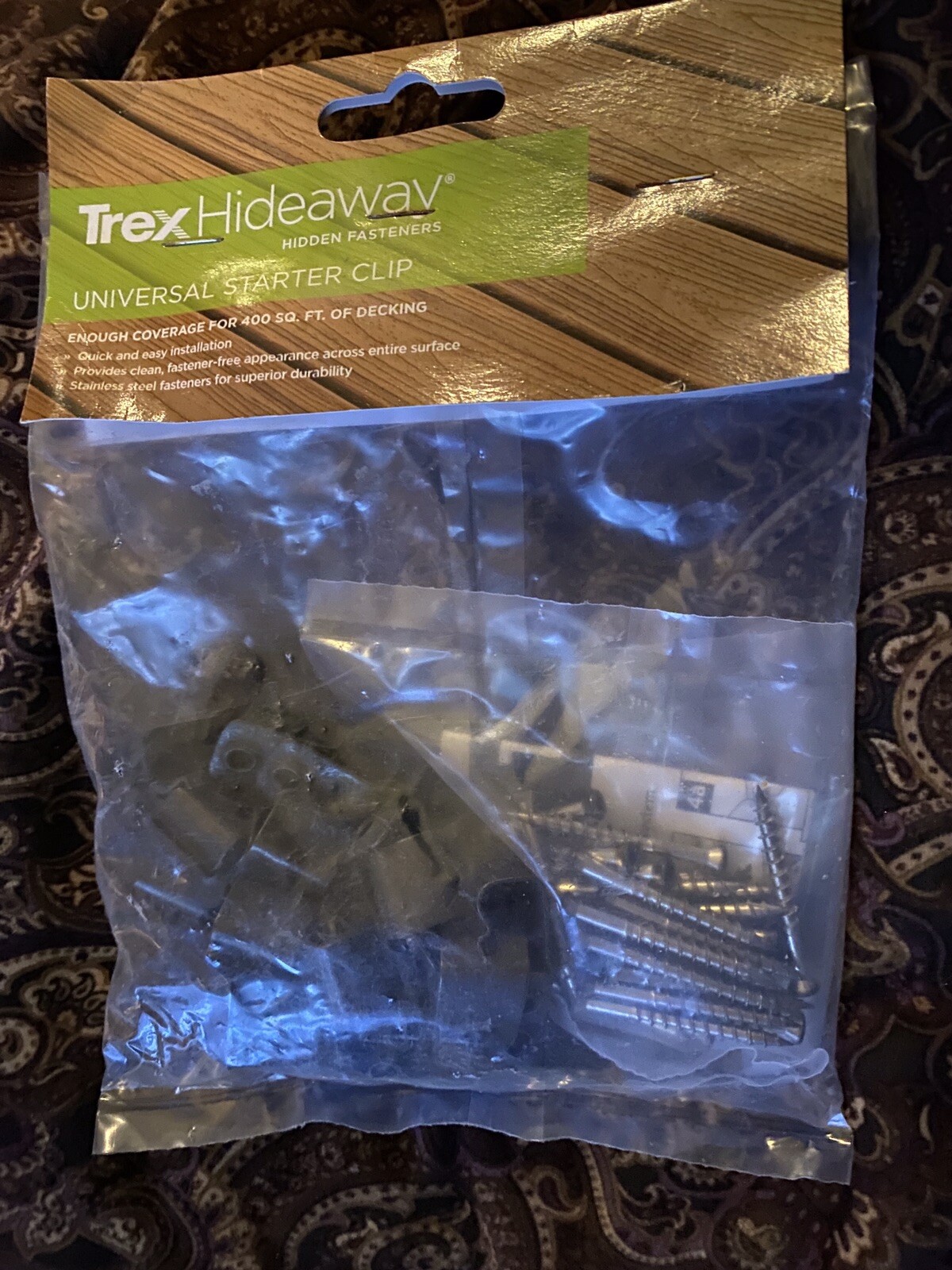 (NEW) TREX Hideaway Start Clips 36 pc for 400 sq. ft. of decking Black gallery