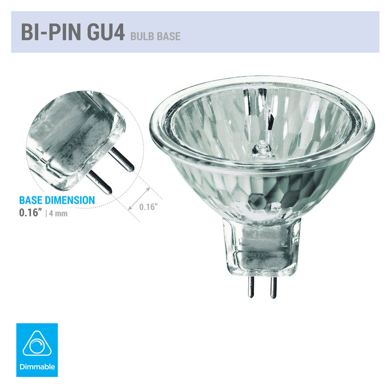 2 Pack 5 Watt MR11 12 Volt Precision Reflector Fiber Optic Light Bulb 5W 12V gallery