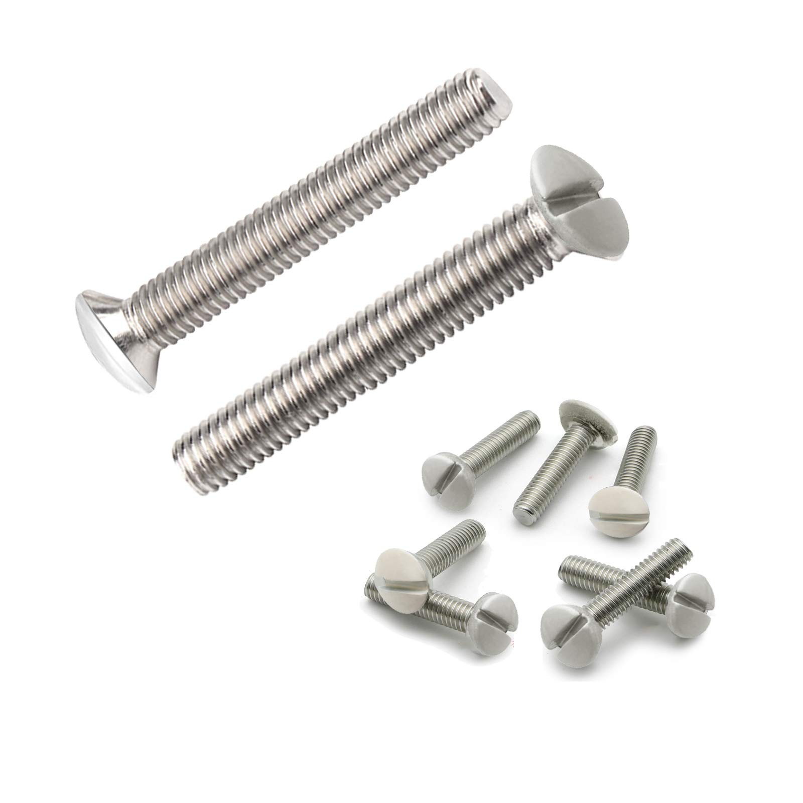 50 Pcs 3/4 Inch Long 6-32 Thread White Wall Plate Screws Outlet Cover Screws ... gallery