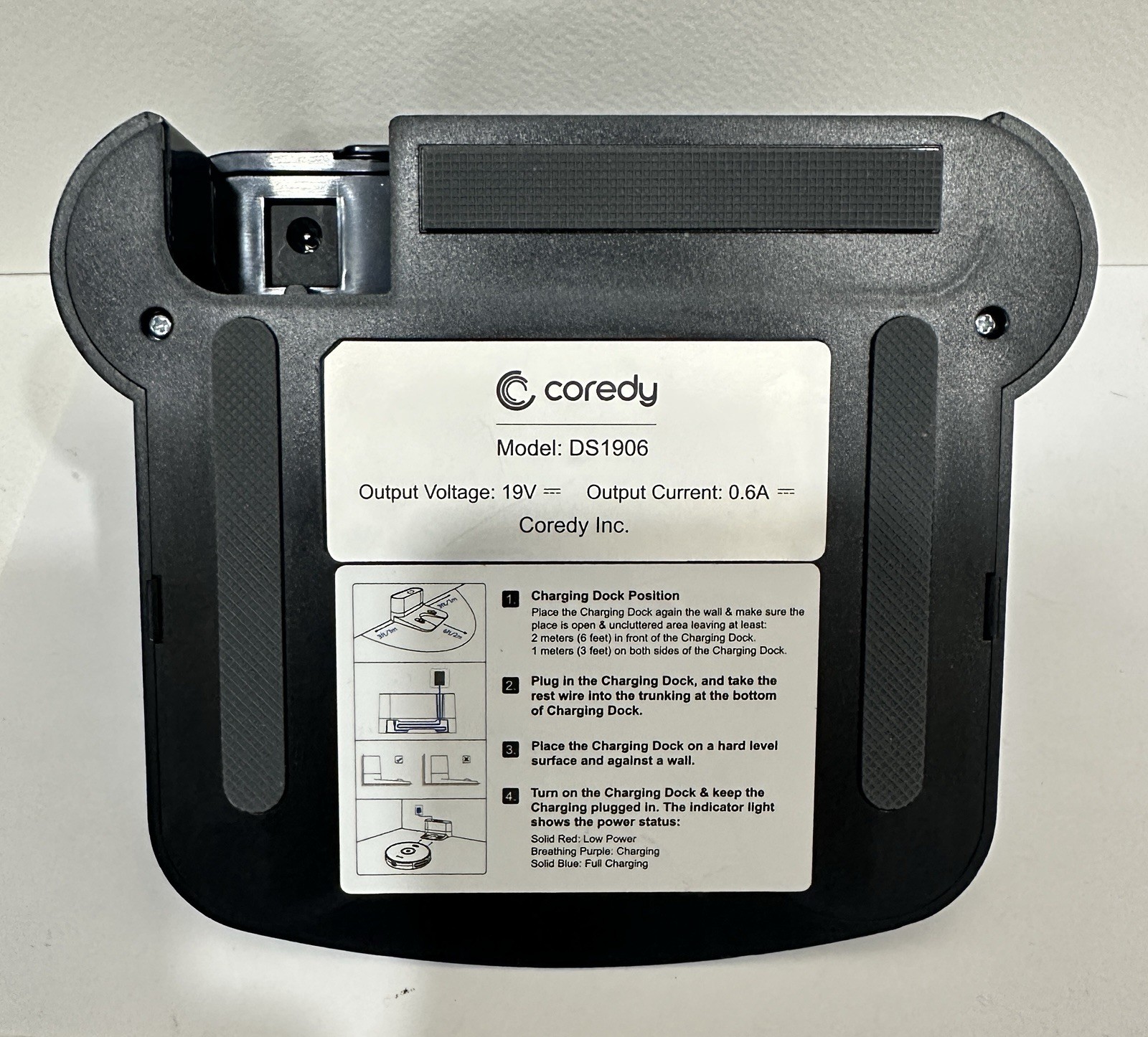 Coredy R580 Robot Vacuum Dock Charger + Filter + Side Brush OEM Set gallery