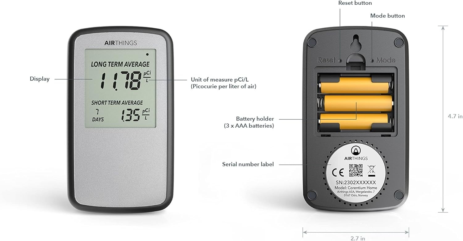 Airthings 223 Corentium Home Radon Detector gallery