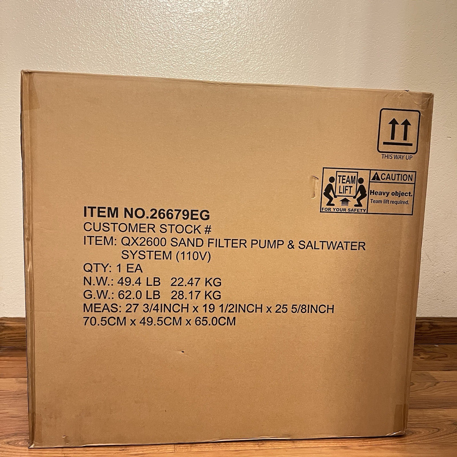 Intex Sand Filter Pump And Salt Water System Qx2600 110v 26679EG New in Box gallery