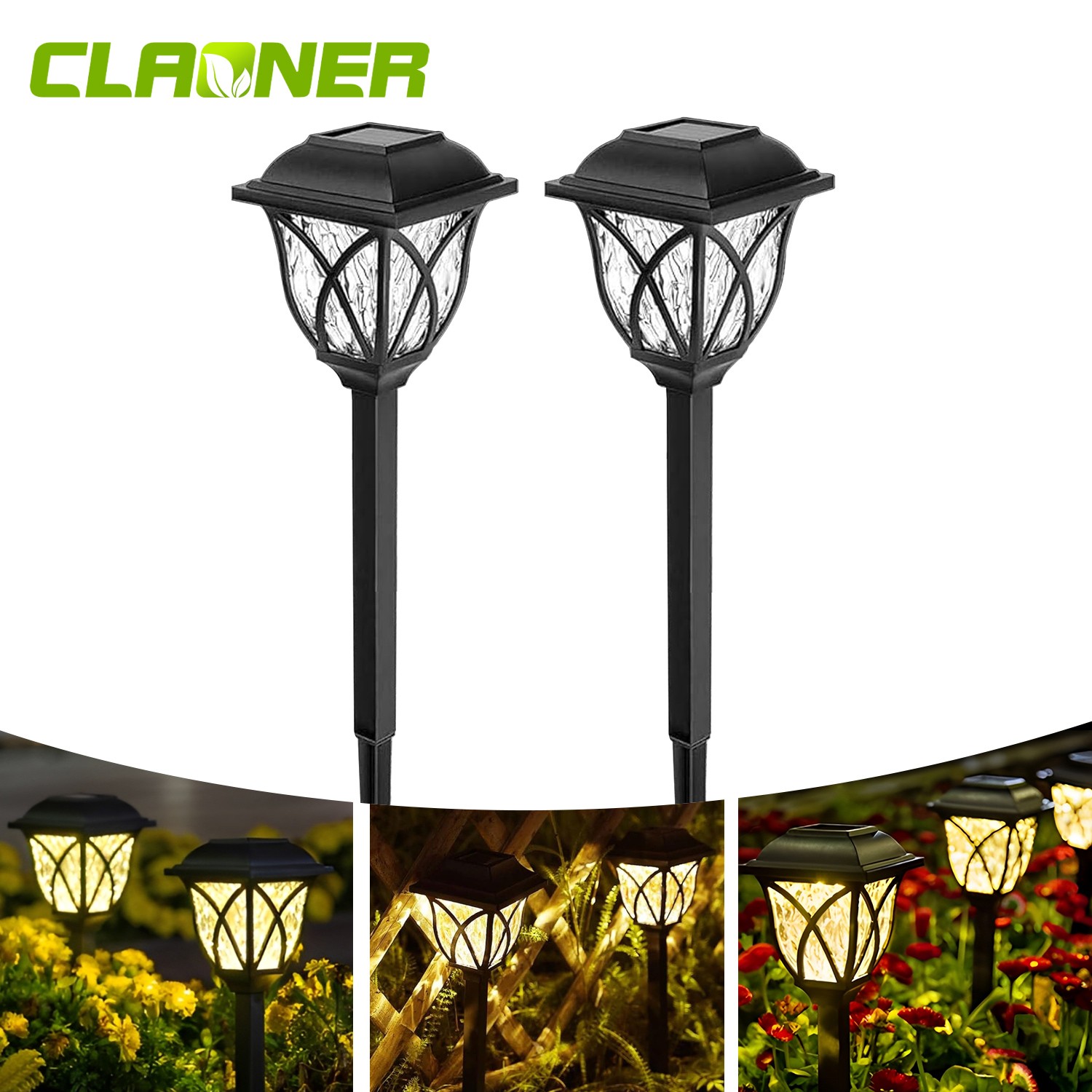 2/4/6/8 Pack Super Bright Solar Lights - Solar Pathway Lights Outdoor Waterproof gallery