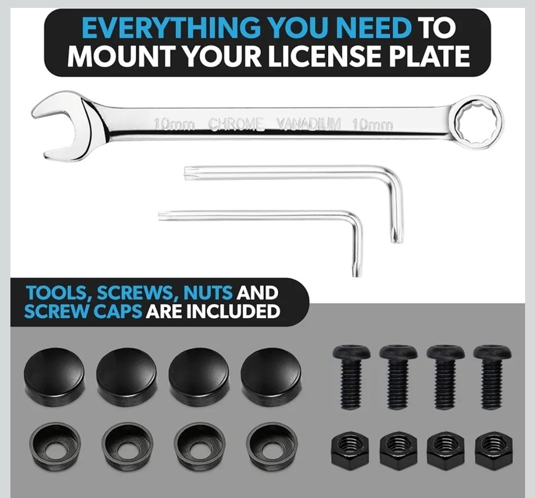 Front License Plate Holder for Tesla Model Y (2020-2024), Effortless Install ... gallery