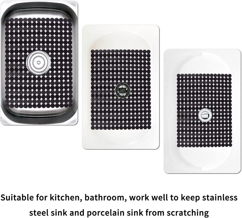 2Pack Kitchen Sink Mat for Stainless Steel/Ceramic Sinks, PVC Eco-Friendly Prote gallery