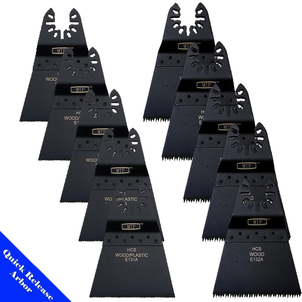 10 Wood Blade Oscillating Multi Tool For Fein Porter Cable Bosch Dremel Dewalt