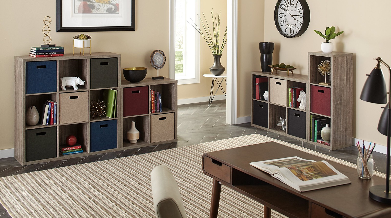 Closetmaid 3 Cube Storage Shelf Organizer Bookshelf Back Panel Easy Assembly gallery