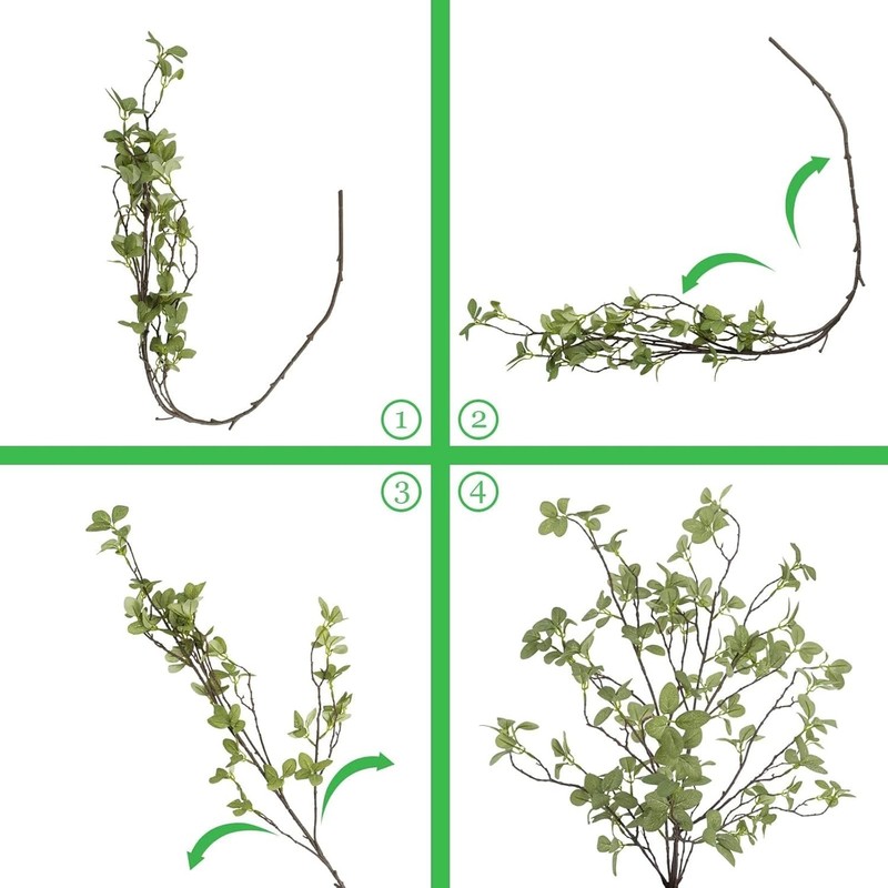 41” Artificial Greenery Stems, Long Fake Plant Twigs Faux Greenery Branches for gallery