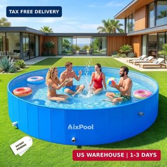 2026 Large Foldable Pool,Non-Inflatable Pool for Adult,Foldable Swimming Pool,Pl