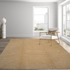 Mark Philips Hand Knotted Wool Loop & Cut High Low Pile Tibetan Area Rug 9’x12′