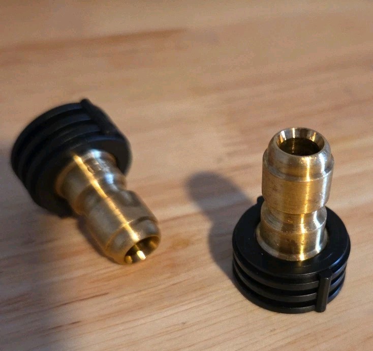 Spraying Systems 9000S2540 Black Quick-Connect Nozzle 1/4" Angle 15° 4000psi 2pc gallery