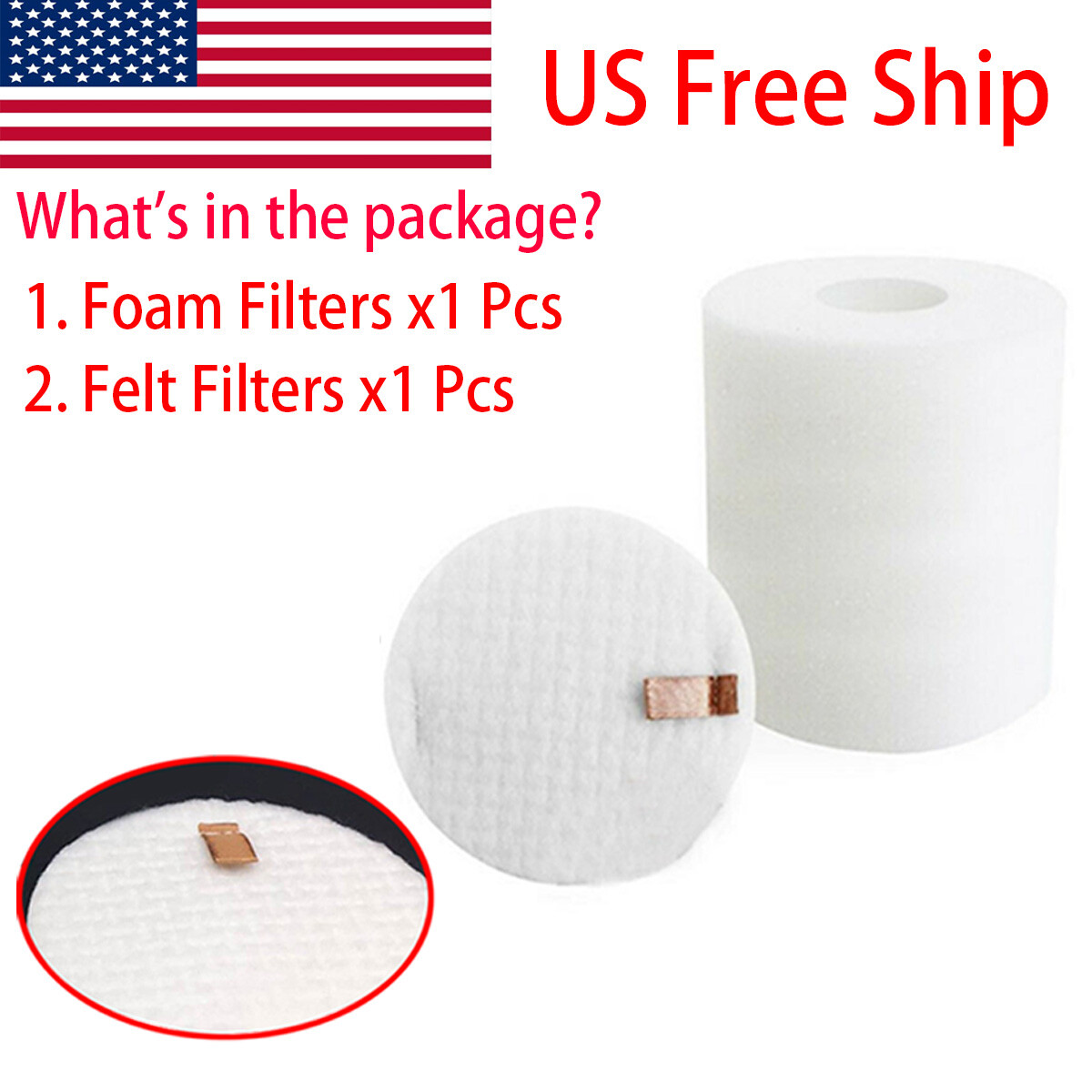 HEPA Filter & Foam Filter Kit For Shark Rotator Pro Lift -Away NV500 NV501 NV505 gallery