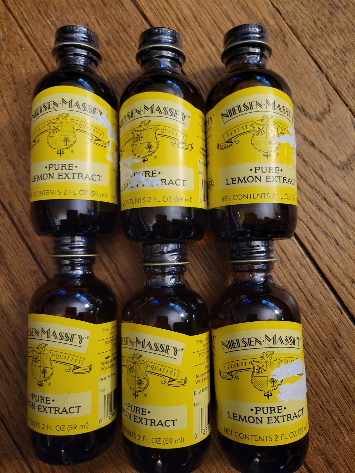 6 NIELSEN•MASSEY PURE LEMON PASTE 2 FL OZ ea NON-GMO exp 10/27 on lot gallery
