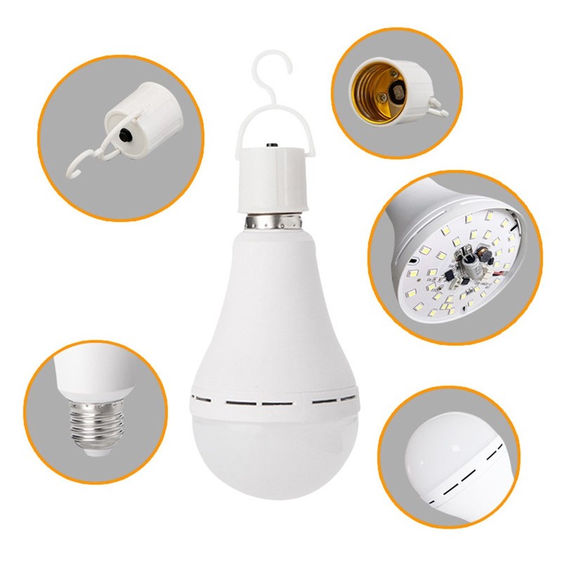 4PCS A19 Rechargeable Emergency Light Bulb 60W Equivalent 1200mAh Battery Backup gallery