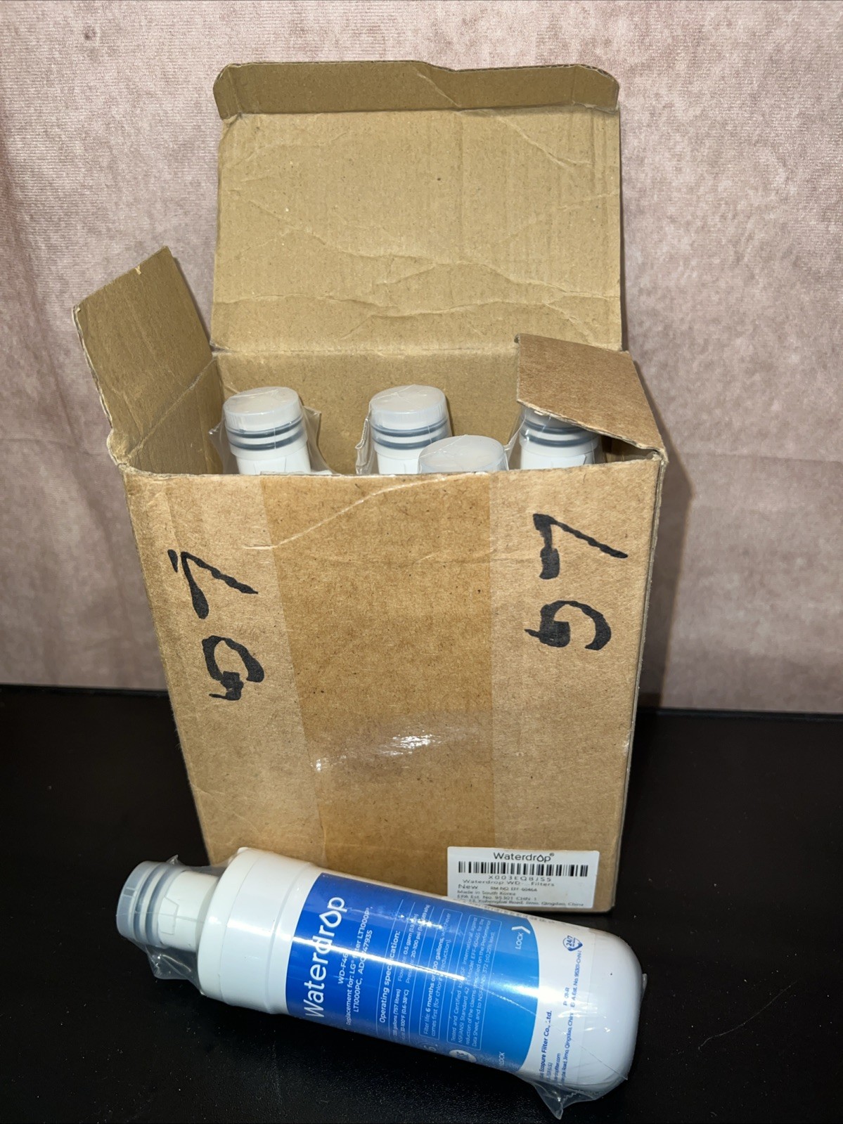 Waterdrop Replacement Refrigerator Water Filter WD-F46 New 2 Pack Sealed E23 gallery
