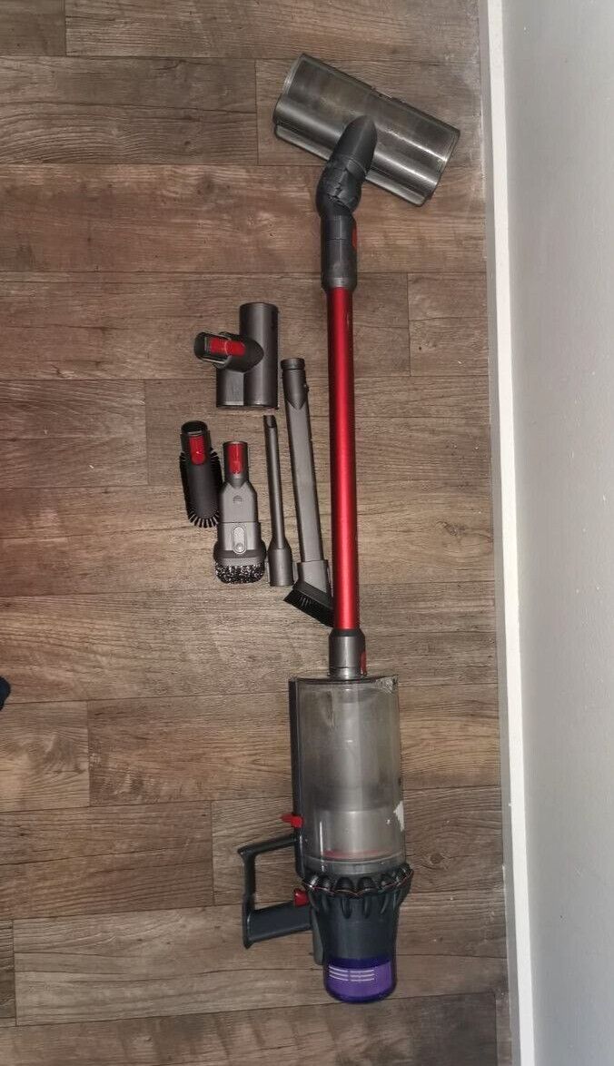 Dyson Outsize Total Clean Cordless Stick Vacuum Cleaner - Nickel/Red gallery