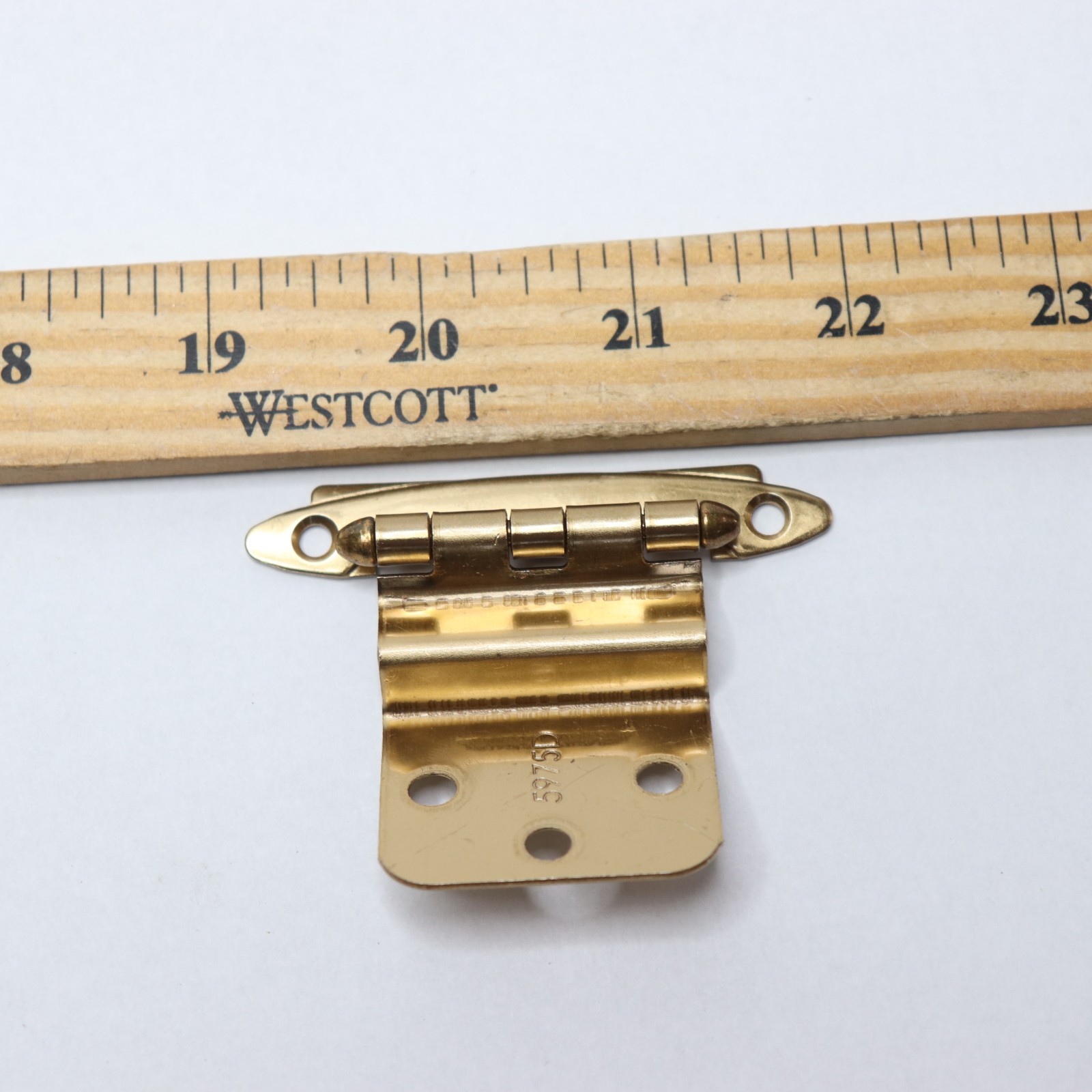 Amerock Cabinet Hinge Inset Non-Self Closing Face Mount Champagne Bronze 3/8" gallery