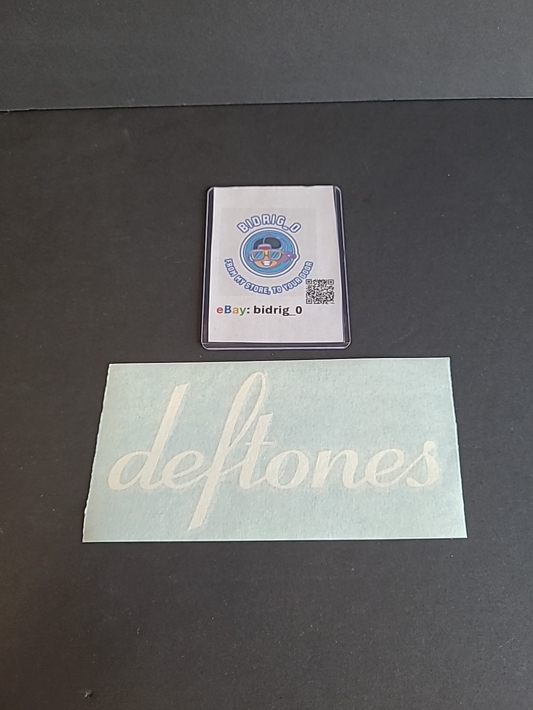 Deftones White Vinyl Sticker 7x3 Inches. gallery