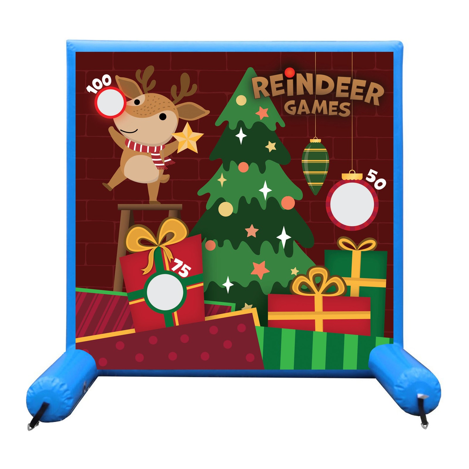 Interactive Sealed Inflatable Air Frame Game Reindeer Kids Party Carnival gallery