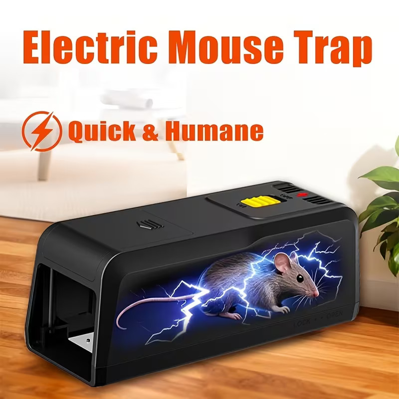 ELECTRIC MOUSE & RAT KILLER COMPACT ELECTRONIC PEST TRAP WITH ZAPPER FUNCTION US gallery