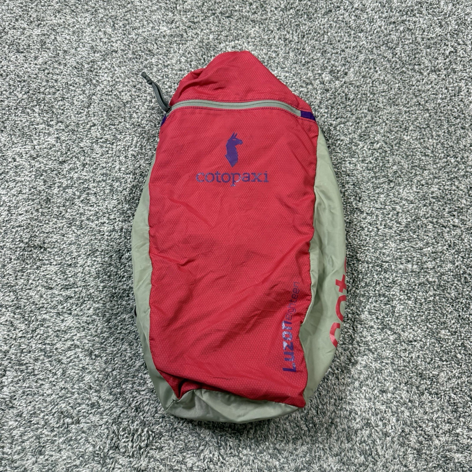 Cotopaxi Multi Top Drawstring Luzon 18L Hiking Backpack Logo Red