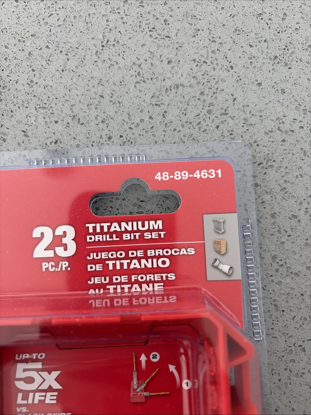 Milwaukee SHOCKWAVE IMPACT Titanium Drill Bit 23-Piece 48-89-4631 Red Helix gallery
