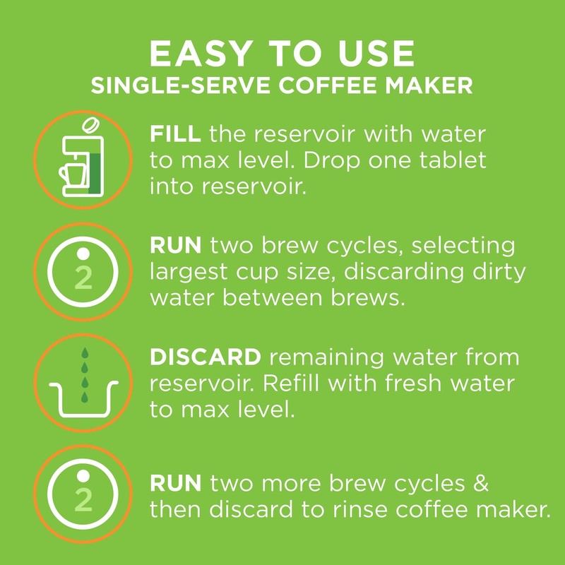 Coffee Maker Cleaner, Works with Multi-cup and Single-serve Brewers, 3 Tablets gallery