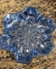 Christmas/Holiday Cookies/Candy/Snacks 8”L x8”W Metallic Blue Snowflake Tray-NEW gallery