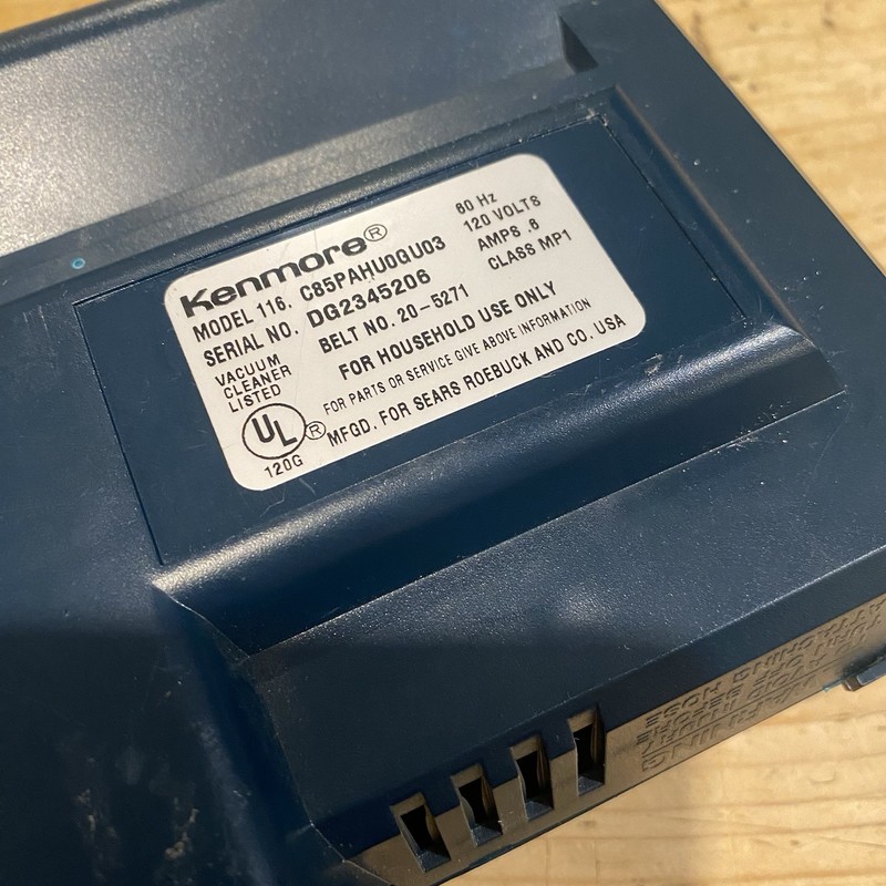Kenmore Vacuum Power-Mate Junior Attachment Replacement Model: C85PAHU0GU03 gallery