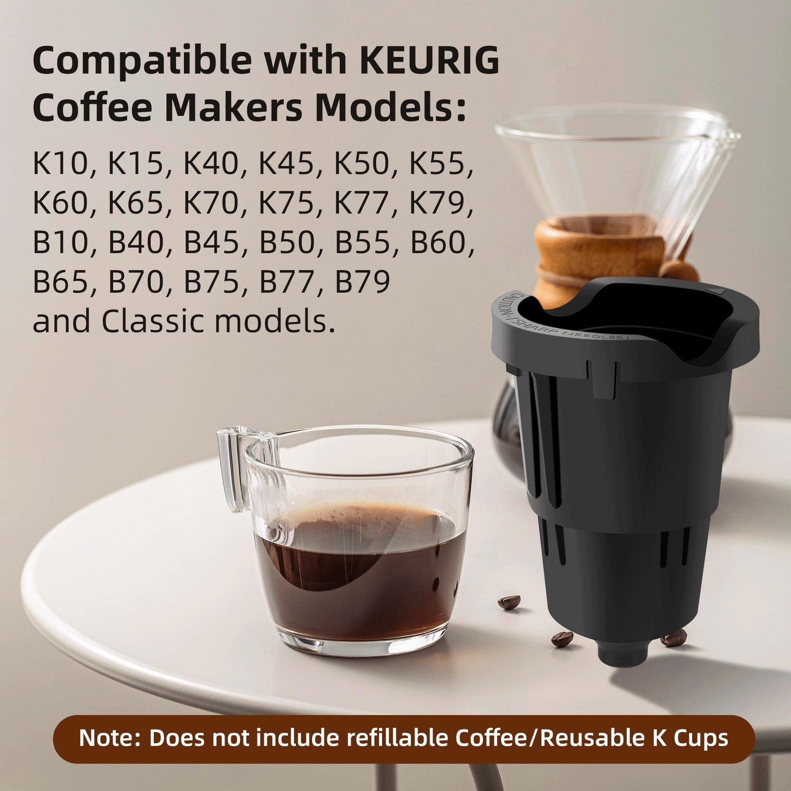 K Cup Pod Holder Replacement for Keurig with Exit Needle,Holder Insert Black gallery