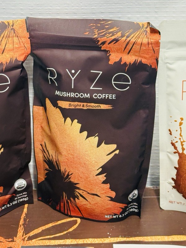 RYZE Coffee Ritual Set Kit Bundle Mushroom Creamers Latte Wood Canister Spoons gallery