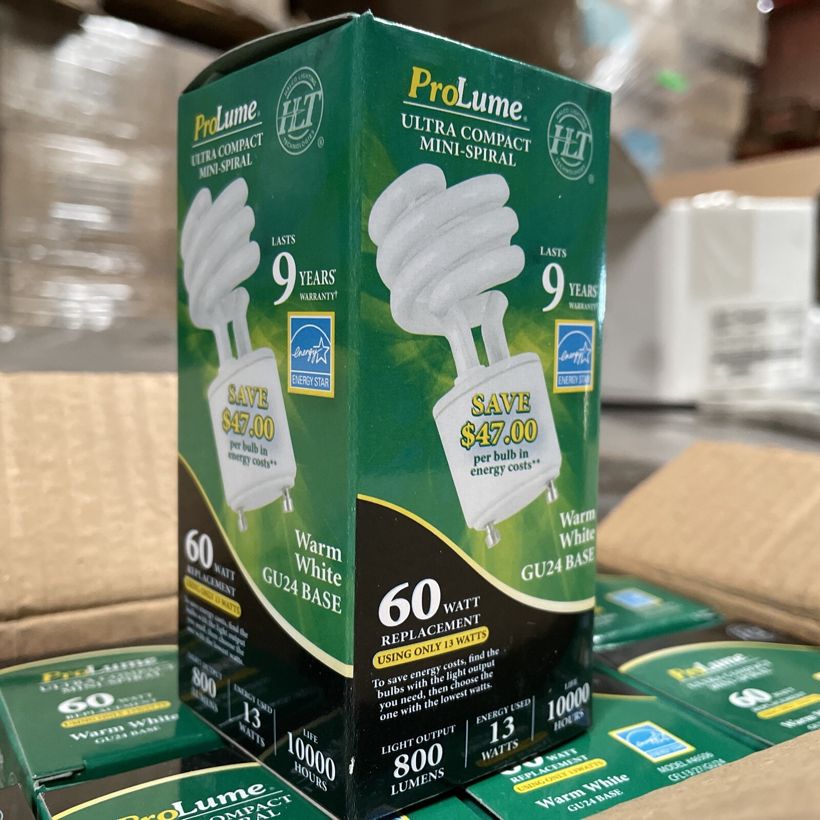 (C) (20 QTY) HALCO CFL13 27K GU24 Base T2 60W/13W Bulb Lamps white 2700K 46506⚡️ gallery