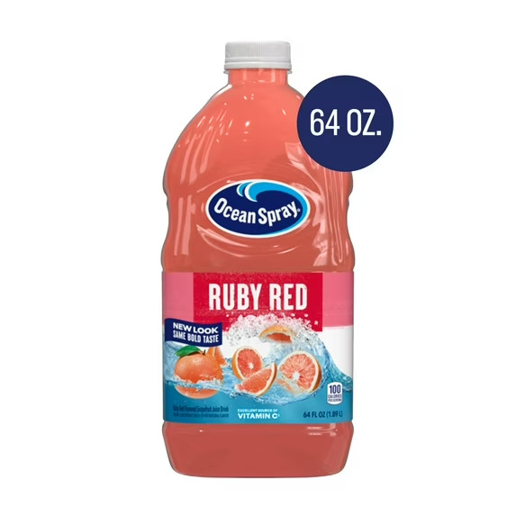 Ocean Spray Ruby Red Grapefruit Juice Drink, 64 fl oz Bottle (2 pack) gallery