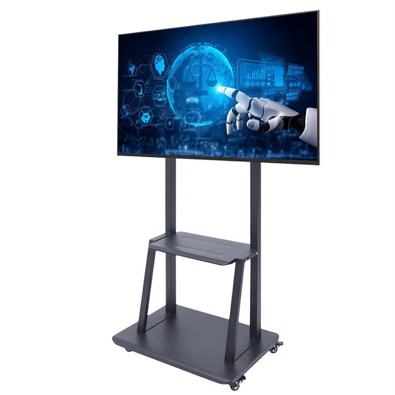 Universal 32"-100" Floor TV Stand Mobile TV Cart Mount Max Hold 80KG Easy Moving gallery