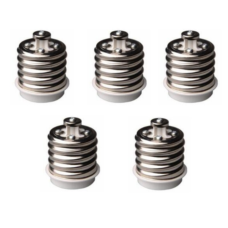5-pack Light Bulb Socket Adapter Mogul Base E39 to Medium E26 Screw Reducer A194 gallery
