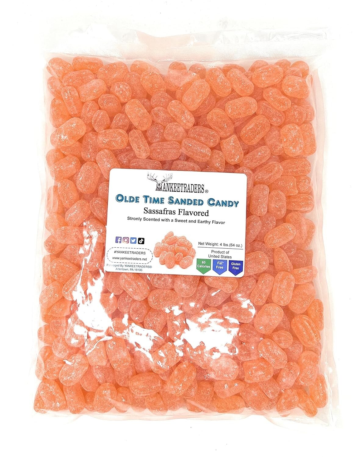 Sassafras Sanded Hard Candy, 4 lbs ~ YANKEETRADERS® ~ FREE SHIPPING gallery