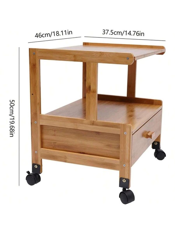 Printer Cart Utility Cart Printer Stand With Storage Mobile Printer Holder Desk gallery