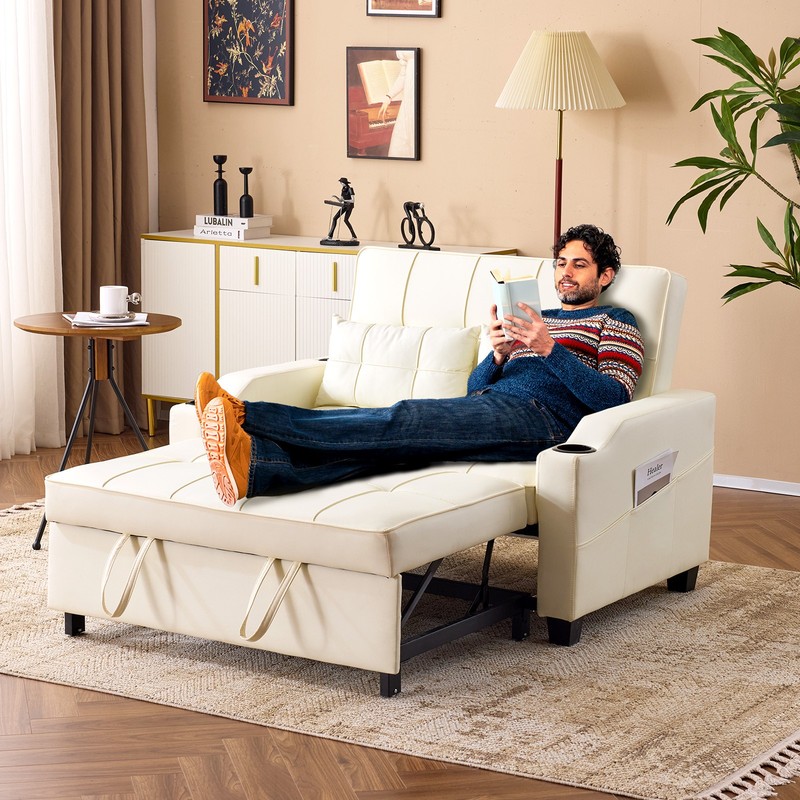 Sleeper Chair Bed Pull Out Chair Beds Convertible Chair Bed with USB Charging gallery