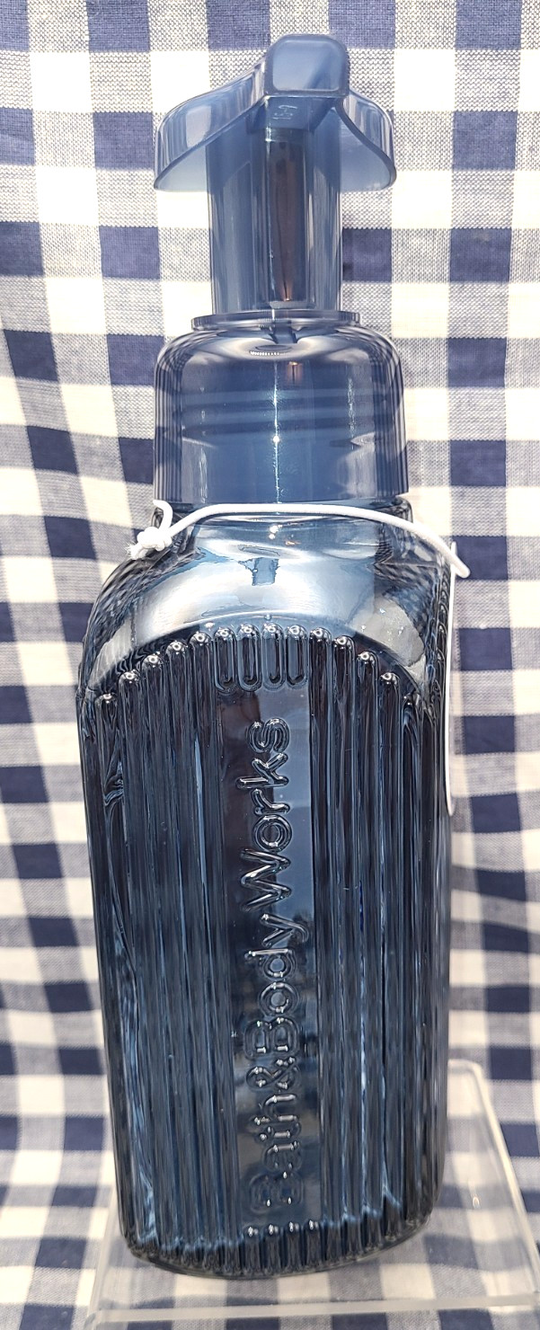 ALL NEW Navy Blue Vertical Lines Foaming Soap Dispenser Bath & Body Works gallery